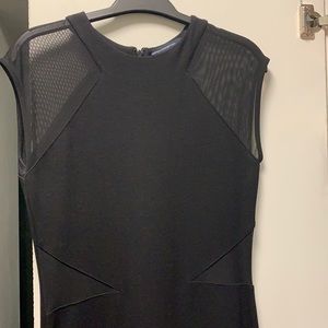 French Connection Black knee length dress with cut outs